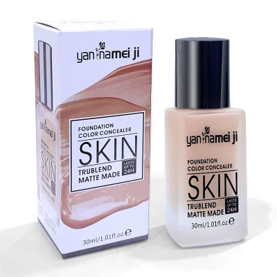 Women Waterproof Makeup Concealer Cream Moisturizing Sunscreen Oil Control Base for Light Medium Skin Tone 30ml