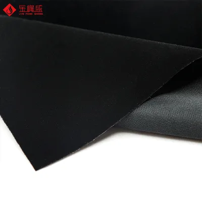 RPET Black Knitted Flocking Velvet Fabric for Velvet Fabric Pouch Muslim Hat Recycled Velvet