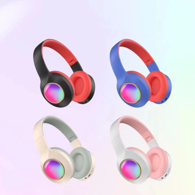 Upgrade Colorful LED Lighting Wireless Headphones Long Battery Life HIFI Sound Quality Headphones Mobile Device Headphones
