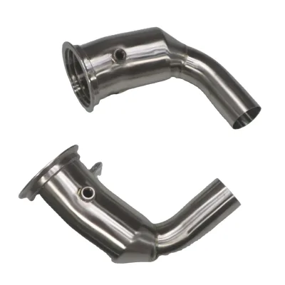 304 Stainless Steel One-Piece Mandrel Bent Exhaus Downpipe for Porsche 911 992 3.0T 2019-2021