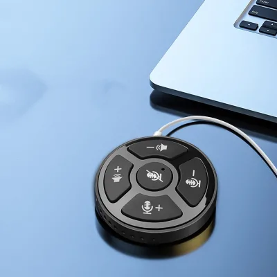 Desktop Microphone Video Conference Omnidirectional Microphone USB Computer Plug-and-play Speaker Microphone