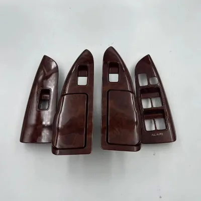 New Product Wood Color Window Glass Lifter Switch Plate Panel for Toyota Prado 2003-2009