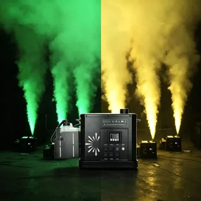Colorful Outdoor Smoke Fog 3500w Led 21pcs 8w RGB 3IN1 Jet Fog Smoke Waterproof Dmx Remote Fog Machine Stage Effect Lighting