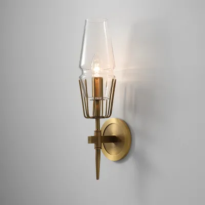 Antique Brass LED Wall Lamp Living Room Back Wall Bedroom Bedside Lamp Corridor Light  Antique Brass Color Wall Lamp