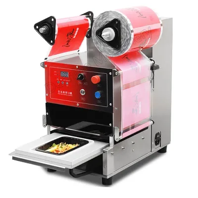 Easy Operation Electric Semi Automatic Table Tray Sealing Machine for pp Plastic Sealing Tray