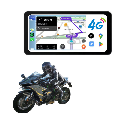Media Controller Wired Motorcycle Navigator Custom 6.3 Inch Motor Navigator Gps Waterproof Gps Navigation With Fm Free Maps