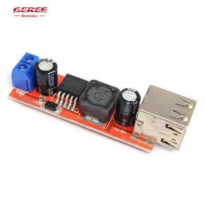 9V/12V/24V/36V to 5v Dual Usb Output Module 3A DC-DC Buck Converter 6-40V to 5V Voltage Reduction and Stabilization Module