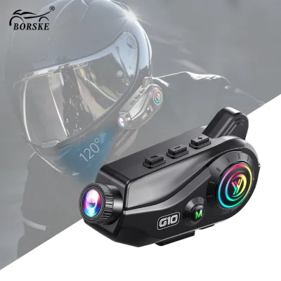 2026 New Motorcycle Headset 2.5K Camera Resolution 50 Hours Working Time Helmet Headset with Recording Function