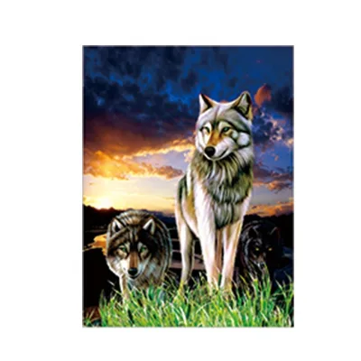 wolves and tigers picture 3d lenticular printing poster