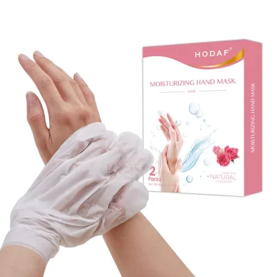 Wholesale Rose Hand Mask Gloves Exfoliating Peeling Nourishing Hand Care Firming and Brightening Whitening Hand Mask