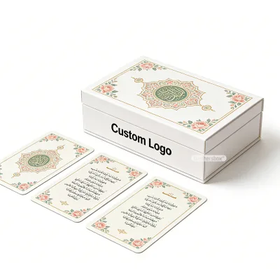 Educational Kids Arabic English Transliteration Learning Tool Non-Tearable Laminated Islamic Dua Card