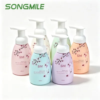 Songmile Custom Logo Low Price 200ml 6.7oz PP PET Foam Pump Bottle for Face Wash Hand Cleaning