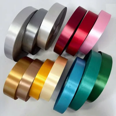 108-color Colorful Polyester Satin Ribbon for Wedding Party Decorations; Roll Packaging Customizable Sizes/colors