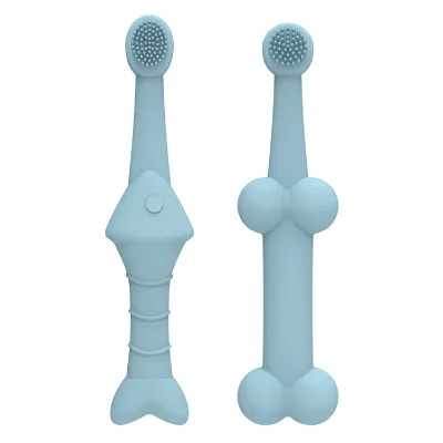 Super Soft Pet Dog Toothbrush Grip Handle Convenient Portable Teeth Cleaning Pet Cat Dog Finger Toothbrush