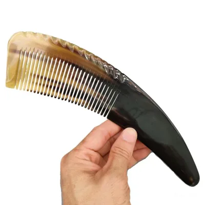 Natural Horn Shape for Customized Size Horn Comb and Handmade Handle Use for Hot Sale Product Low Price