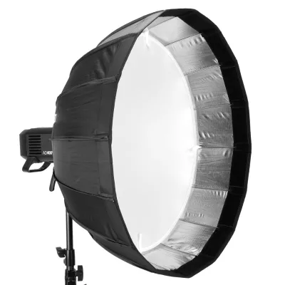 Silver Deep Parabolic Softbox Honeycomb Grid Beauty Dish Softbox for AD400PRO Studio Flash Speedlite Reflector Photo Studio