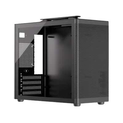 JNP Empered Glass Midtower Computer Cases Towers System Builder Computer Gaming case