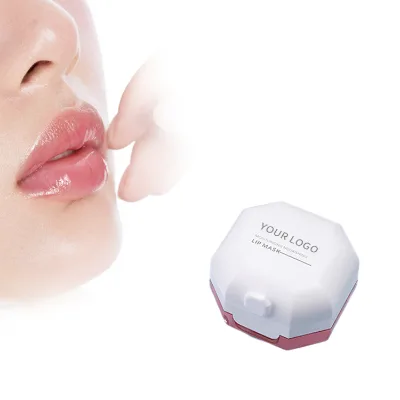Private Label Lip Hydration Mask With Brush All in One Design Easy to Carry Not Sticky Moisturised Vegan Lip Maskes Lip Balm