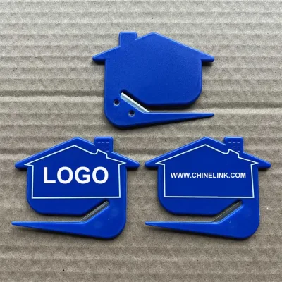 Custom Advertising Gift Letter Opener House Shaped Estate Agent Giveaway Safety Mail Opener