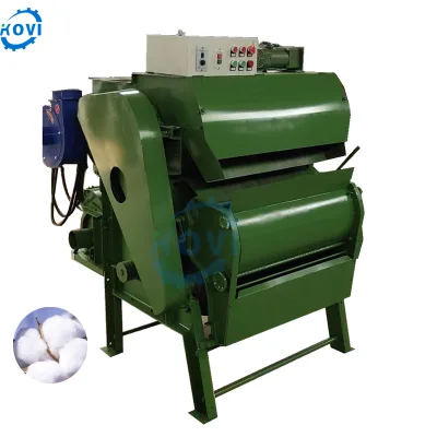 20 Blade Small Cotton Gin Portable Ginned Cotton Cleaning Machine High Efficiency Roller Ginning Machine