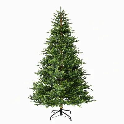 Factory-direct Supply All-PE Christmas Treesluxury Densely Packed Lifelike Artificial Trees (1.2m-3m) for Hotel Window Display