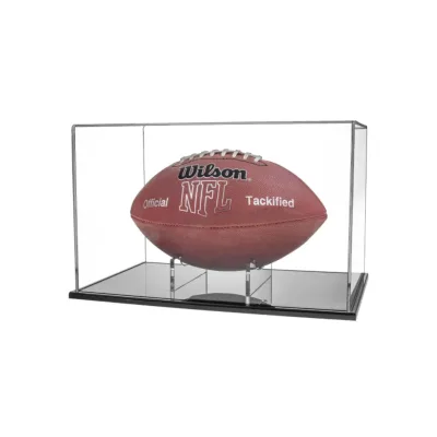 Full Size Acrylic Football Display Case Rugby Ball Display Case Football Display Box