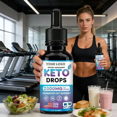 OEM Private Label KETO Drops With BHB Exogenous Ketones for Keto Weight Loss Ketogenic Diet Supplement Enhanced Fat Burner