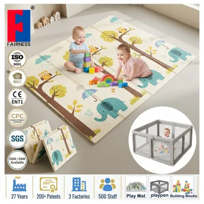 Fairness Indoor Outdoor Universal Picnic Beach Travel Ready Lightweight Washable High Elasticity Foldable 2cm XPE Foam Baby Play