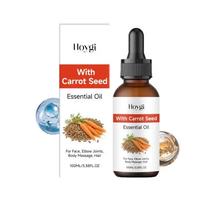 Hoygi 100 ML Skin Brightening Moisturizing Carrot Seed Essential Oil Smooth Nourishing  for Face Body Hair Beauty Care
