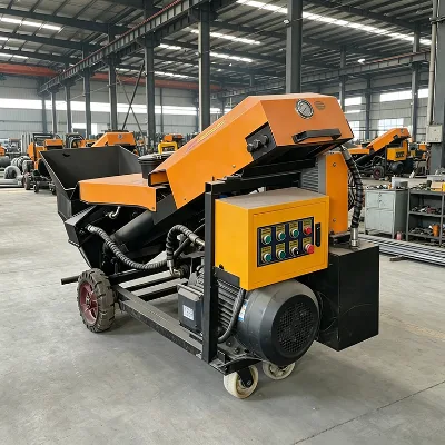 Robust Inclined Hopper Concrete Conveying Pump 8m³/h Output Secondary Structure Concrete Conveying Machinery