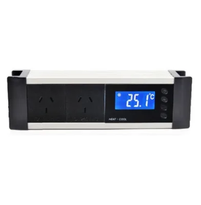 Kampa Hot Sale Digital Temperature Controller Thermostat High Temp Alarm Data Lock Plastic Material for Reptile/Aquarium Use