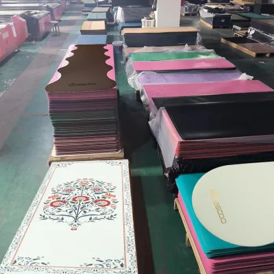 Semicircular Pu Natural Rubber Yoga Mat 183cm Non-slip Shock-absorbing 5mm Thick Customizable Luxury-grade Studios Workouts