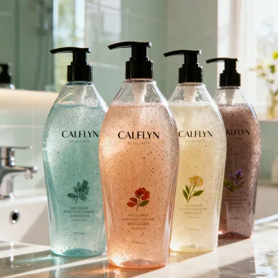 Botanical Exfoliating Shower Gel Natural Plant-Infused Body Wash with Gentle Scrub Particles Moisturizing & Refreshing Bath Gel