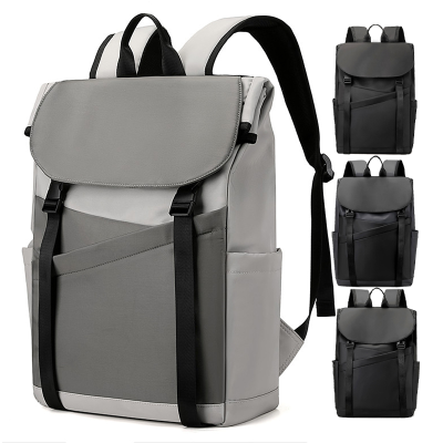 New Arrival Custom College High School Rucksack for Men Teenagers Waterproof Flip Top Laptop Backpack Large Capacity Polyester