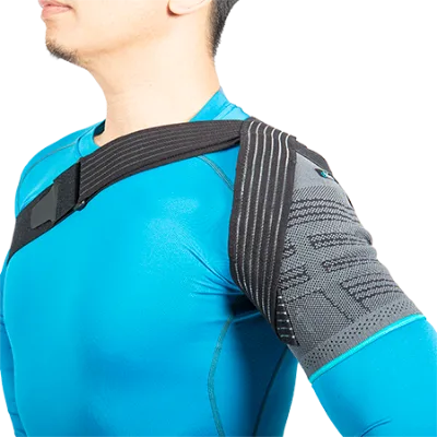 E-SH450 Hot Sale Medical Adjustable Bio-contour Silicone Pad Othosis Knitting Shoulder Brace Support