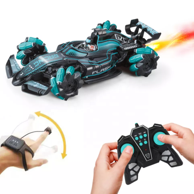 360 Degree Drifting Car Dual Radio Control Stunt Cars Spray Fast and Furious Formula Racing RC Car with Light Music and Spray