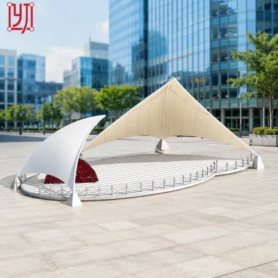 Luxury Landscape Garden Special Shape Gazebo Membrane Structure Canopy Architecture