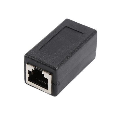 Female to Female LAN Connector Adapter RJ45 Ethernet Cable Extension Converter Network Coupler Extender for Laptop DC Output