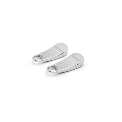 Custom Zip Pull Garment Metal Zipper Puller Slider Brand Logo Bag Zipper Head Puller Metal Zipper Pull Logo