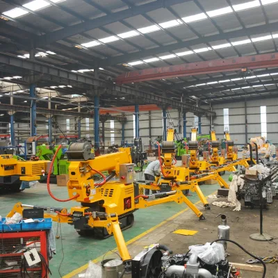 Factory Direct Mini Mobile Spider Crane for Indoor Construction Glass Curtain Wall Installation Narrow Space Lifting