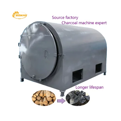 BOHAN Factory-Customized Production Lines for Log & Biochar Carbonization Furnaces with Motor 220V/380V Easy Operation