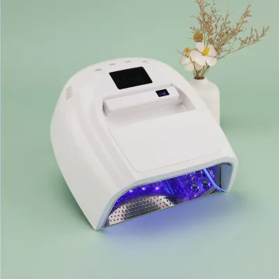 Rechargeable Professional UV LED Nail Lamp Faster Dryer Polinsh with LCD Screen Display 128w High Power