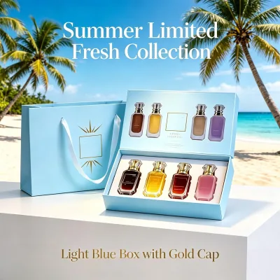 Custom Brand Luxury Perfume Gift Box 4 Bottles Set Long Lasting Scented Fragrance Men Wholesale OEM