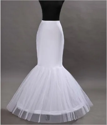 High Quality Petticoats Skirt Wholesale White Mermaid Wedding Dress Petticoat for Bride