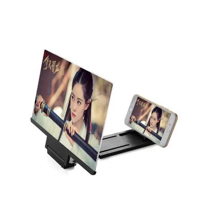 Johold New Pull-out 12-inch Mobile Phone Screen Magnifier Projection Stand 3D HD Amplifier Is Ultra-thin Eye Protector