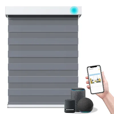 Smart Electric Curtains, Simple and Modern French-style Curtains, Blinds Smooth Operation  Smart Home Compatible