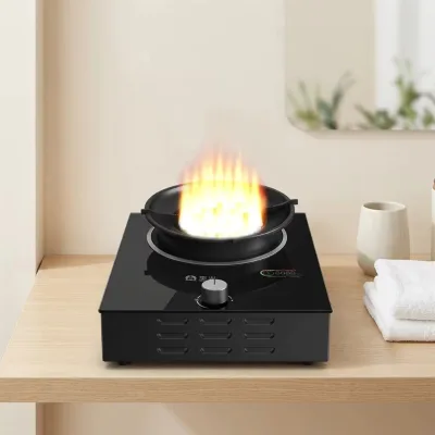 High Power 3000W 220V Flame Cooker Single Burner Household Tabletop Built-in Stove