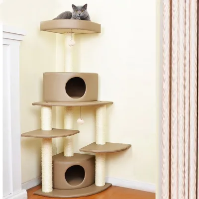Top- Selling Large Indoor Easily Assemble  Faux Fur Cat Tree