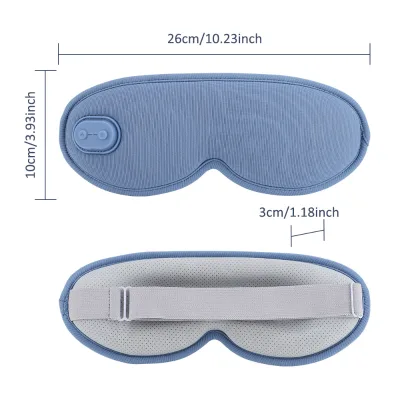 Rechargeable 3D Heat Therapy Massage Eye Mask Sleep Light Blocking Steam Eye Care Device for Wholesale