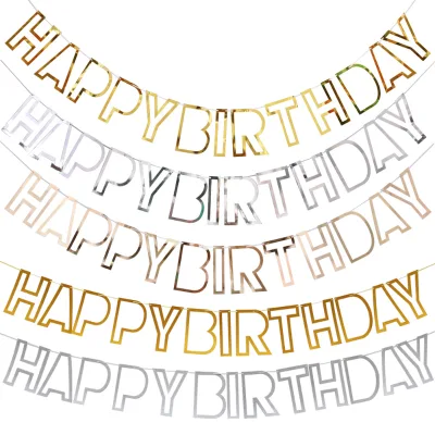 Party Festival Decoration Happy Birthday Banner Letter Party Supplies Birthday Banner